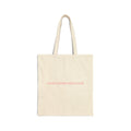 World Domination Club Canvas Tote Bag — Minimalist Pink Logo Eco Shopper