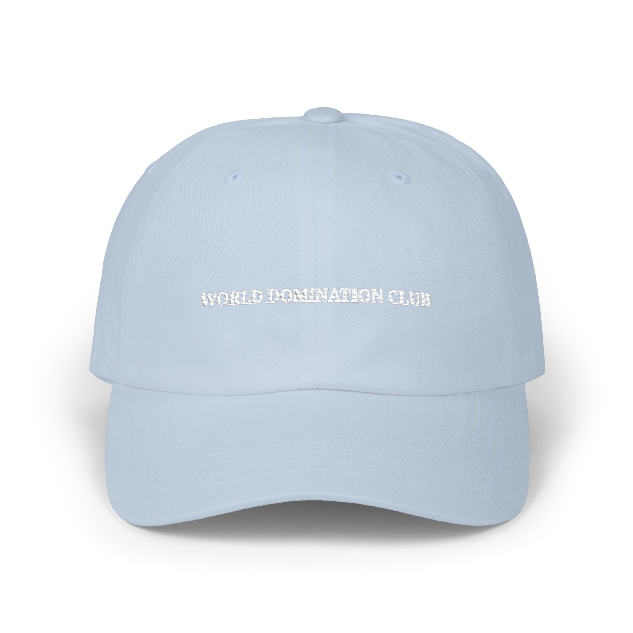 Dad Cap — "World Domination Club" Embroidered Baseball Hat