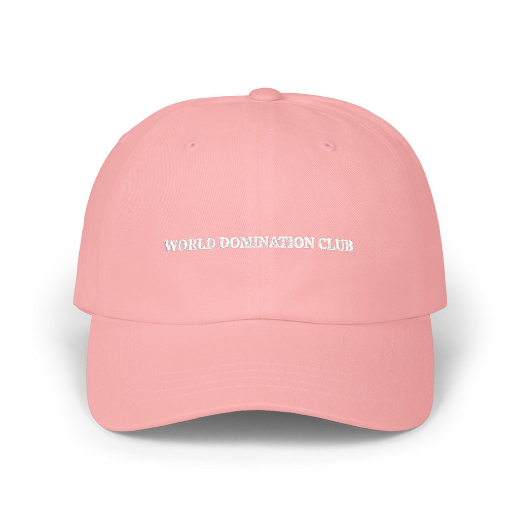 Dad Cap — "World Domination Club" Embroidered Baseball Hat