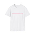 World Domination Club T-Shirt — Minimal Pink Text Tee
